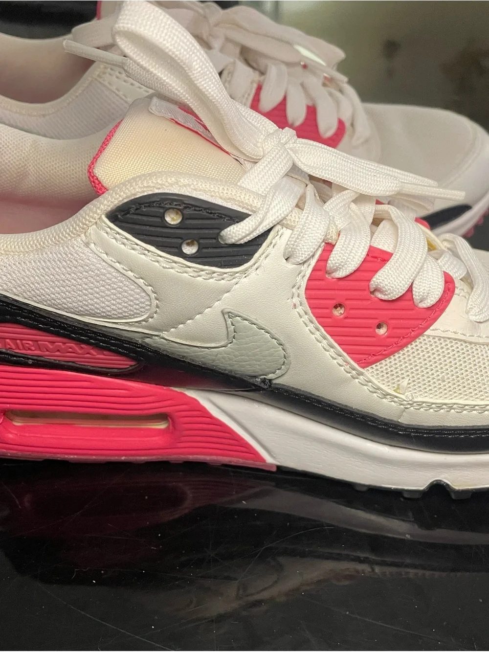 Nike Air Max Women's White, Pink & Black Sneakers